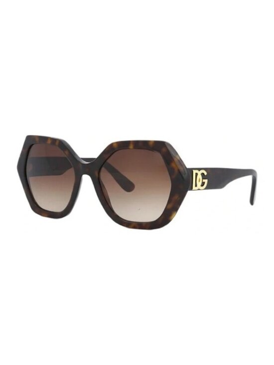 New Authentic Dolce & Gabbana DG4406 502/13 Gradient Brown Hexagonal Sunglasses main image 12